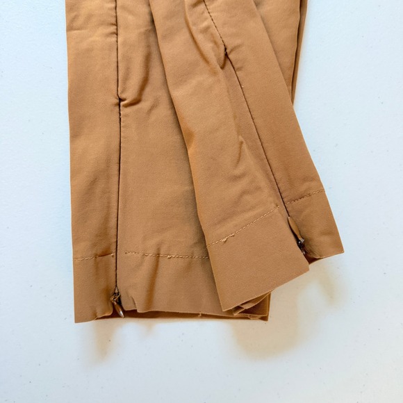 MDC 4 Way Stretch Slacks Golden Brown 36 S Ankle Zip Trousers - Picture 9 of 13